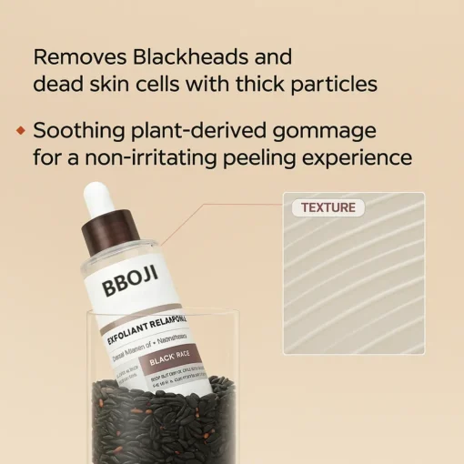BBOJI® Peel Shot Glow Rice Ampoule Set Brightening Exfoliating Moisturizing Serum