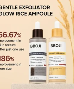 BBOJI® Peel Shot Glow Rice Ampoule Set Brightening Exfoliating Moisturizing Serum