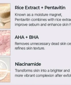 BBOJI® Peel Shot Glow Rice Ampoule Set Brightening Exfoliating Moisturizing Serum
