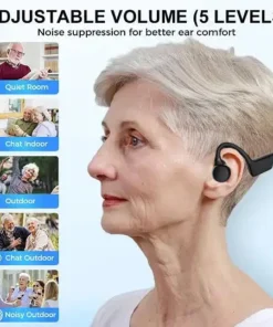 BBOJI Osteoconduction Smart Hearing Aid Bluetooth Earphones
