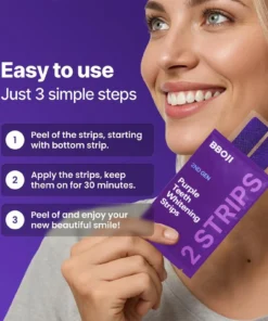 BBOJI Purple Teeth Whitening Strips
