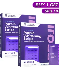 BBOJI Purple Teeth Whitening Strips