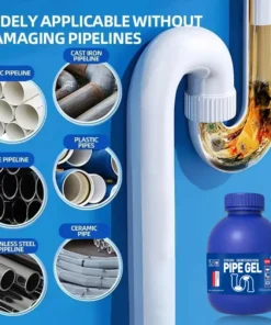 BBOJI Powerful Drain Cleaner — Helps Clear Common Clogs in Sinks, Tubs & Showers