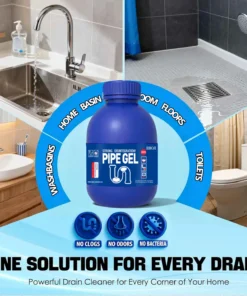 BBOJI Powerful Drain Cleaner — Helps Clear Common Clogs in Sinks, Tubs & Showers