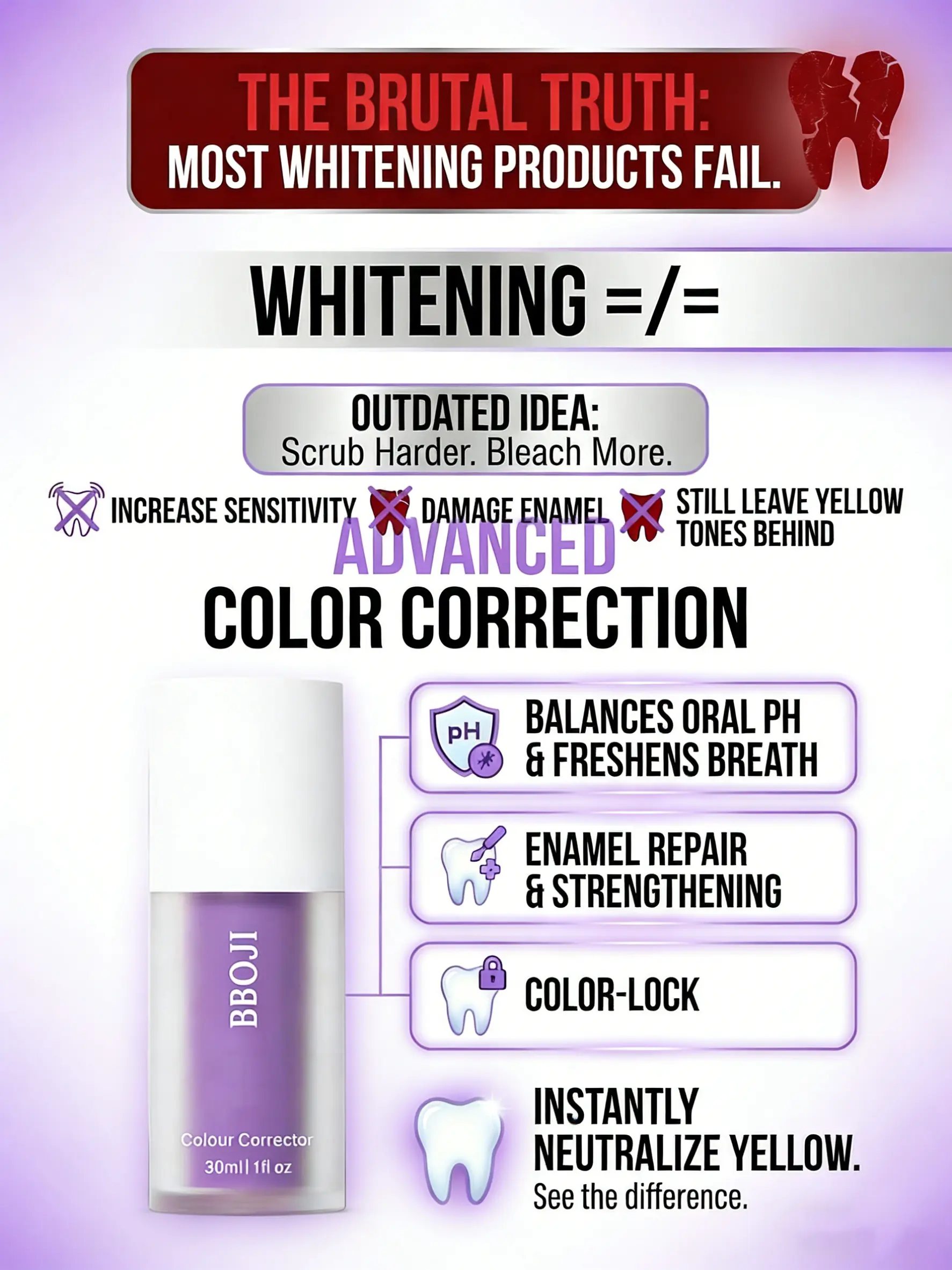 BBOJI Teeth Whitening Gel Colour Corrector