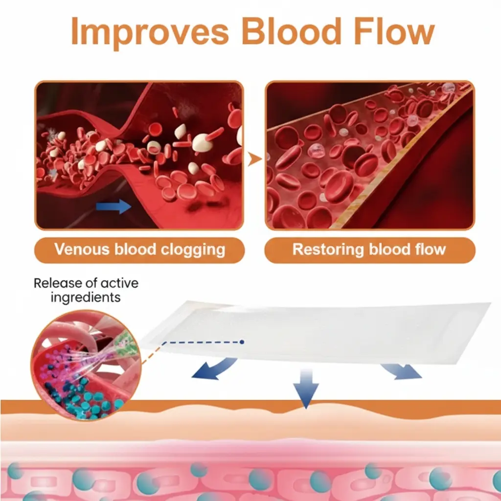 BBOJI® Advanced Micro-Needle Patch Designed for Targeted Leg Comfort Support ,Instant Relief,Long-Term Results