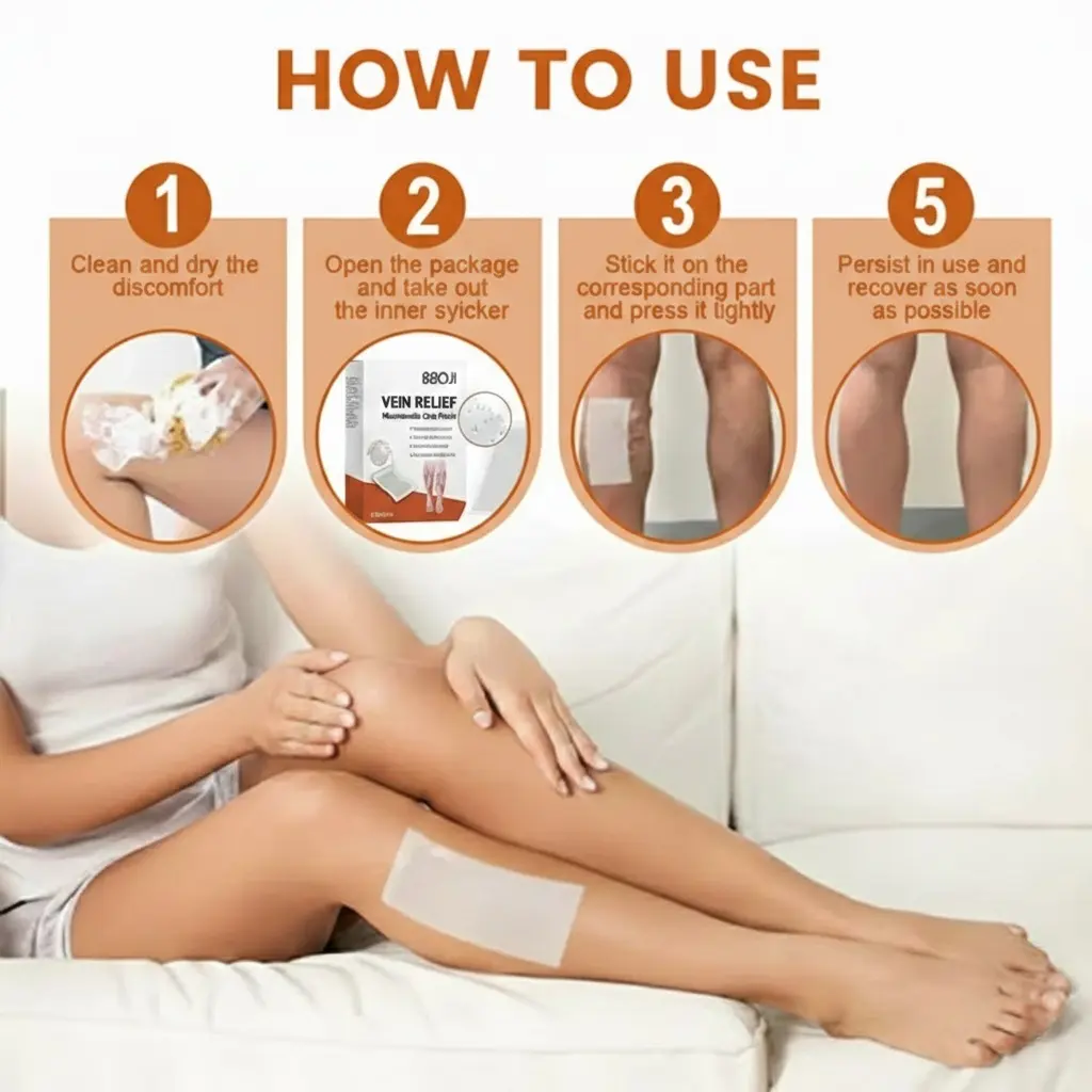 BBOJI® Advanced Micro-Needle Patch Designed for Targeted Leg Comfort Support ,Instant Relief,Long-Term Results