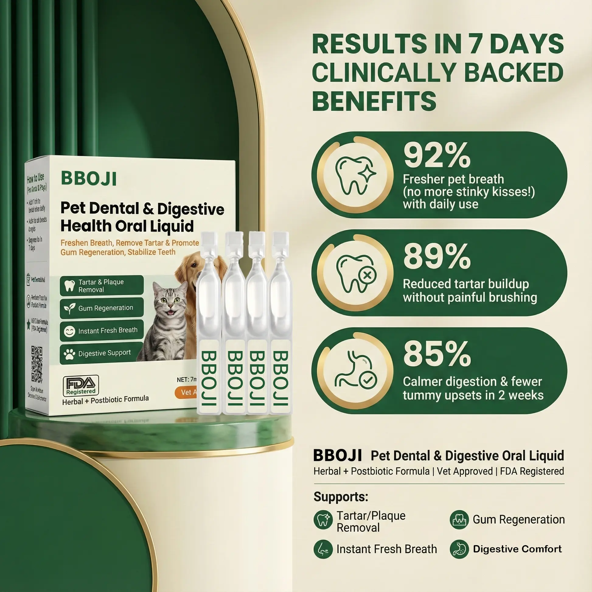 BBOJI® Pet Dental & Digestive Health Oral Liquid